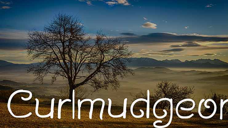 Curlmudgeon Font