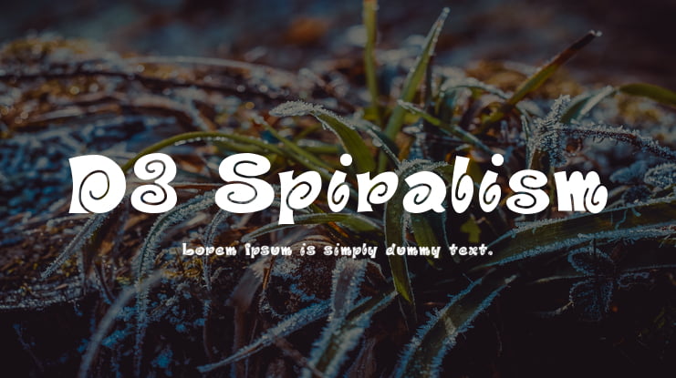 D3 Spiralism Font