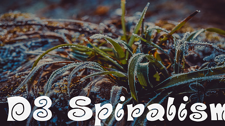 D3 Spiralism Font