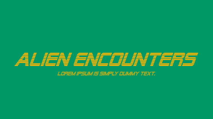 Alien Encounters Font
