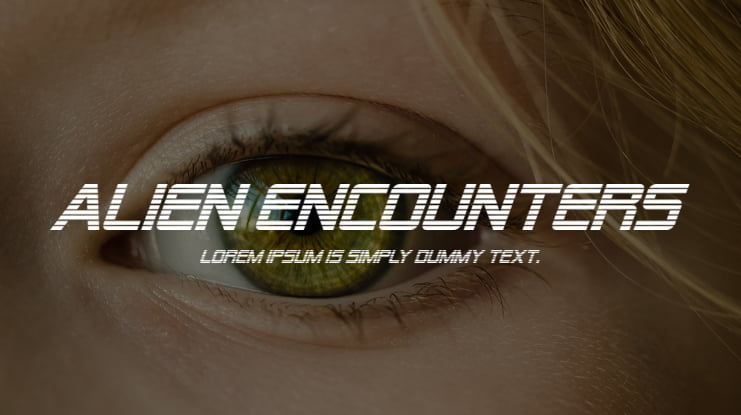 Alien Encounters Font
