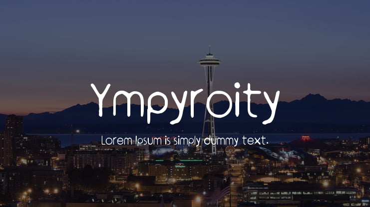 Ympyroity Font