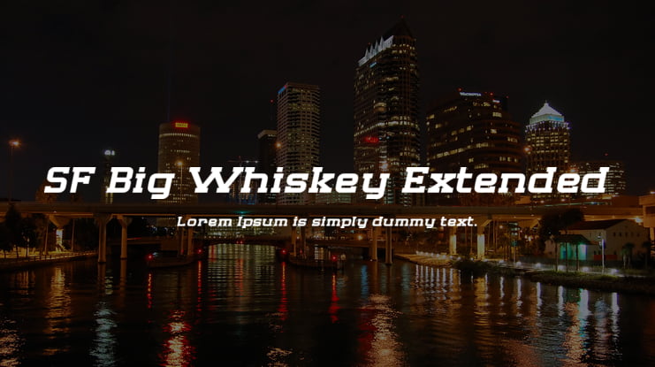 SF Big Whiskey Extended Font