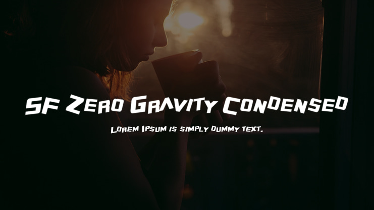 SF Zero Gravity Condensed Font