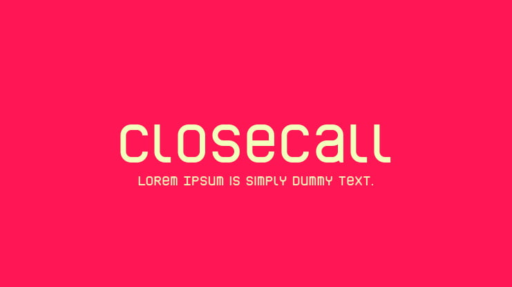 CloseCall Font