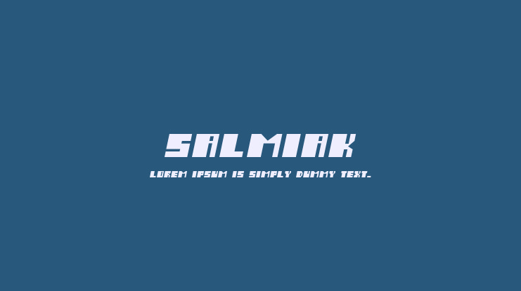 Salmiak Font