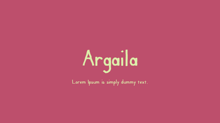 Argaila Font
