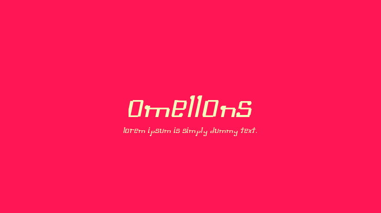 Omellons Font