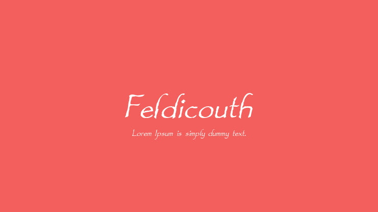 Feldicouth Font