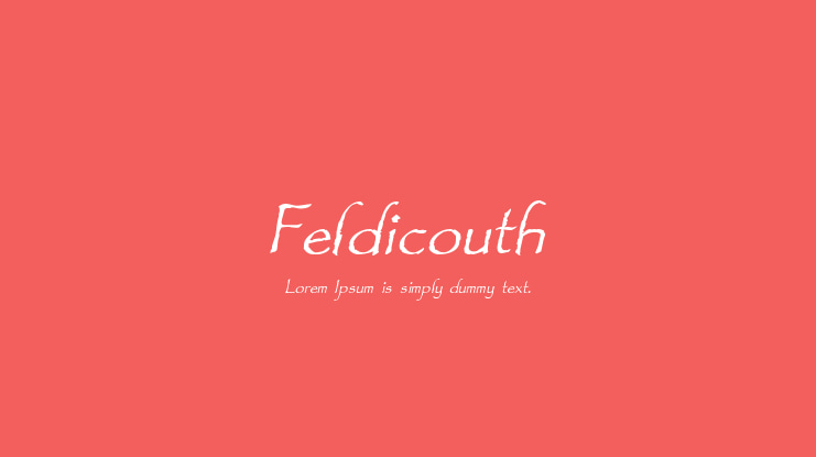 Feldicouth Font