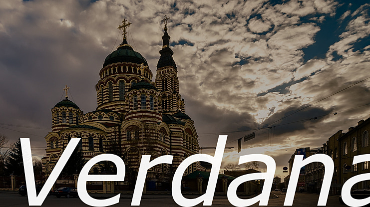 Verdana Font