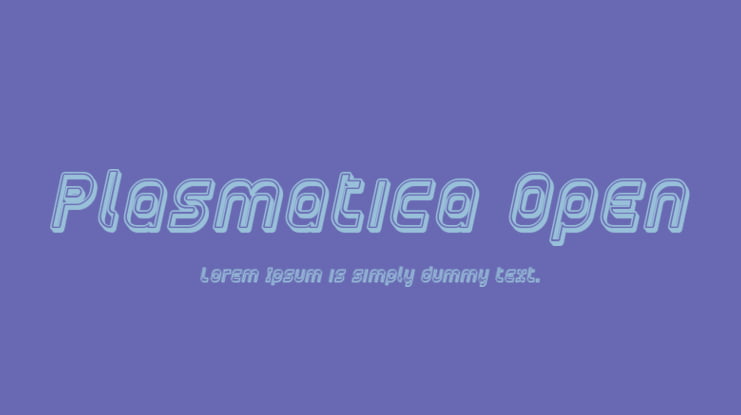 Plasmatica Open Font