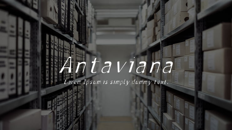 Antaviana Font