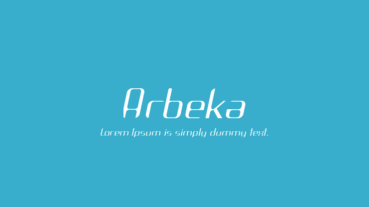 Arbeka Font