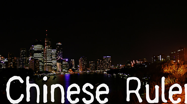 Chinese Ruler Font