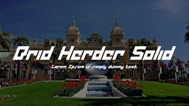 Drid Herder Solid Font