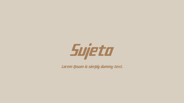 Sujeta Font