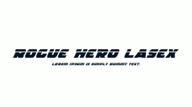 Rogue Hero LasEx Font
