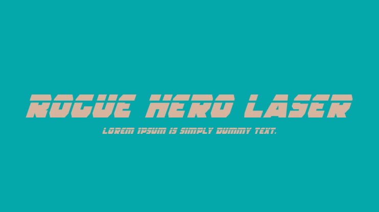 Rogue Hero Laser Font