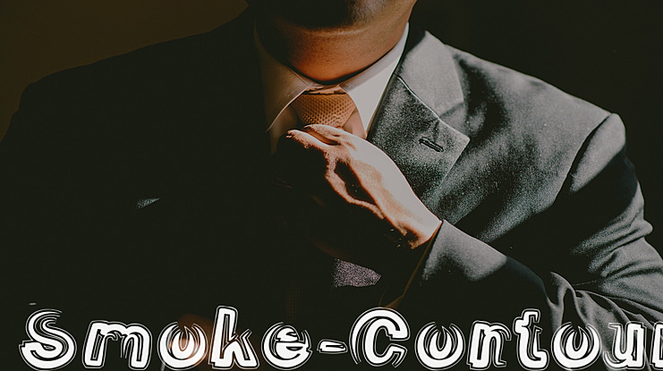 Smoke-Contour Font
