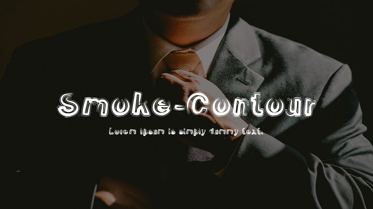 Smoke-Contour Font