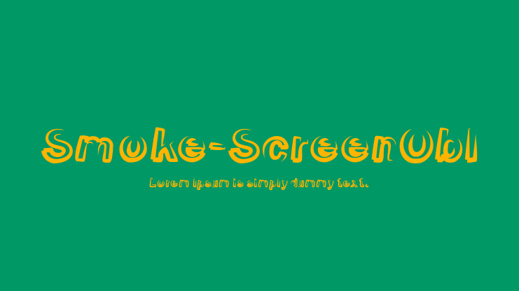 Smoke-ScreenObl Font