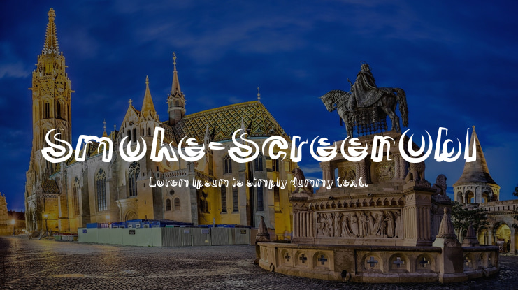 Smoke-ScreenObl Font