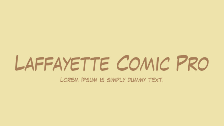 Laffayette Comic Pro Font