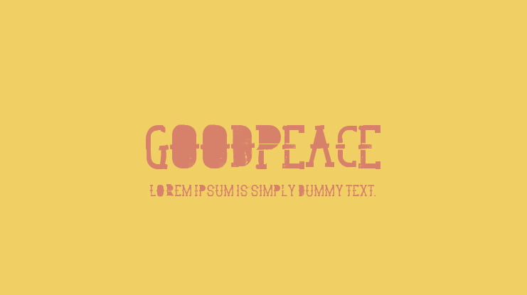 GoodPeace Font