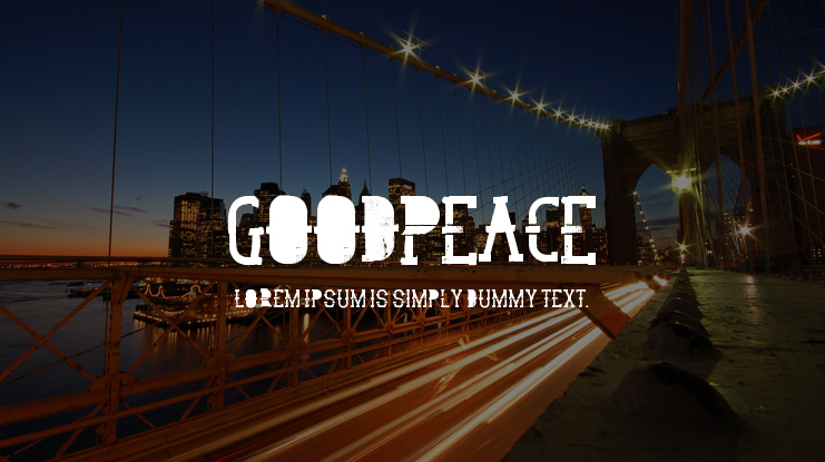 GoodPeace Font