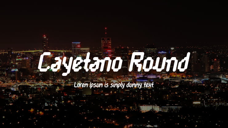 Cayetano Round Font