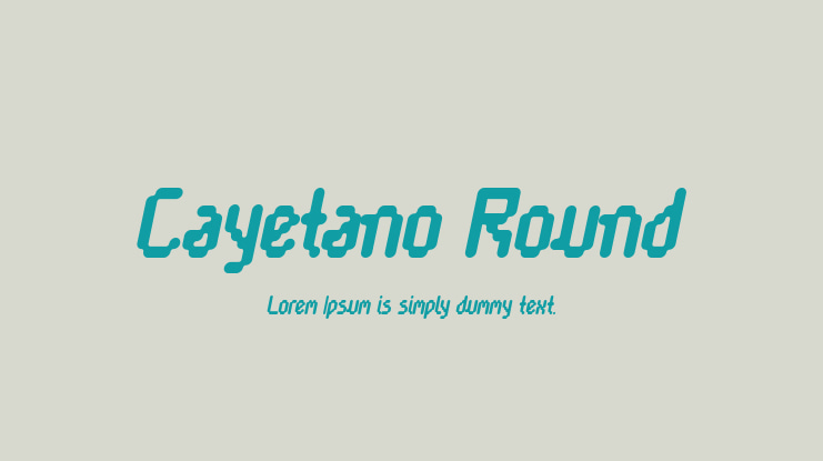 Cayetano Round Font