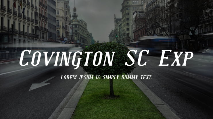 Covington SC Exp Font