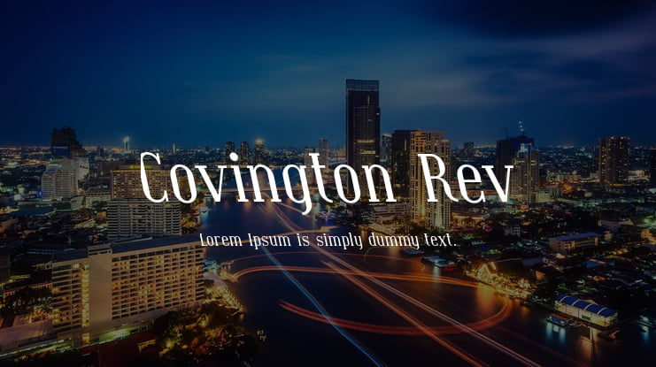 Covington Rev Font