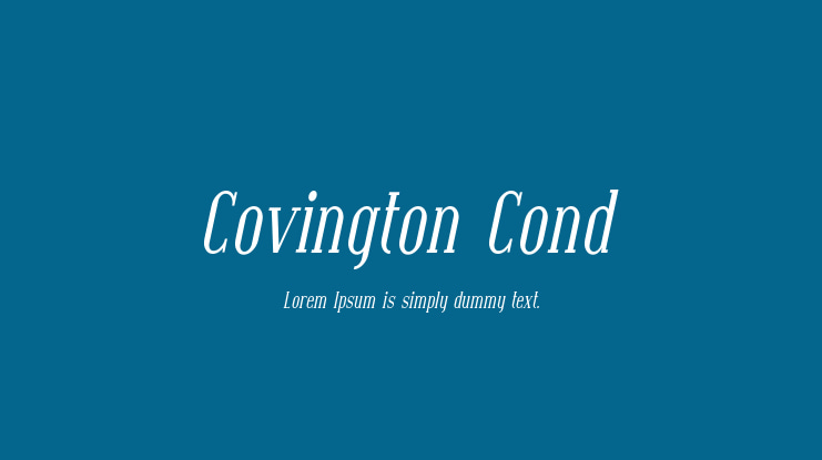 Covington Cond Font