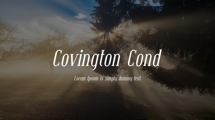 Covington Cond Font