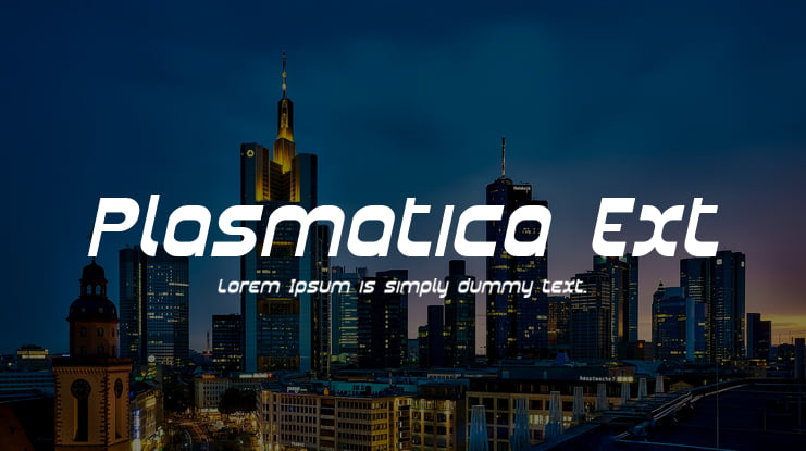 Plasmatica Ext Font