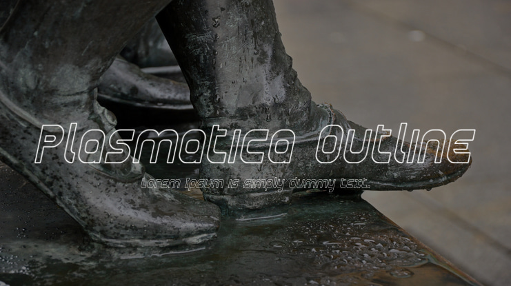 Plasmatica Outline Font