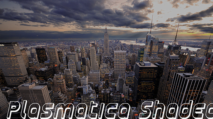 Plasmatica Shaded Font