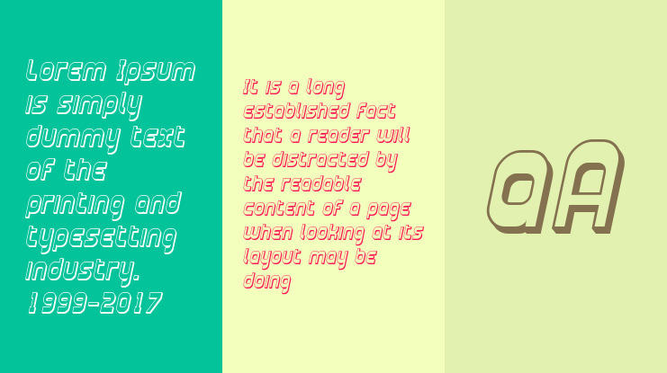 Plasmatica Shaded Font