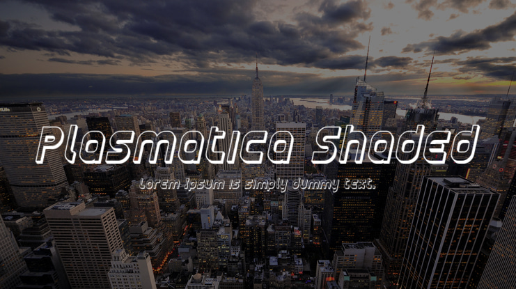 Plasmatica Shaded Font