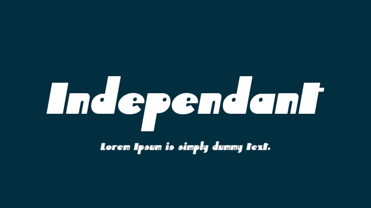 Independant Font