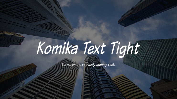Komika Text Tight Font