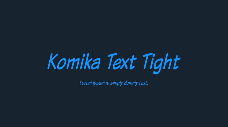 Komika Text Tight Font