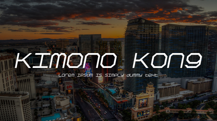 Kimono Kong Font