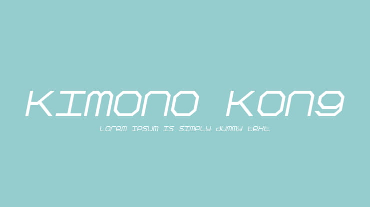 Kimono Kong Font