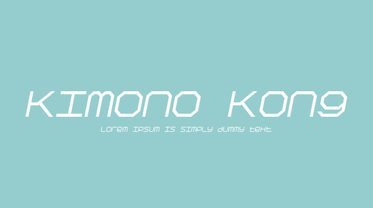 Kimono Kong Font