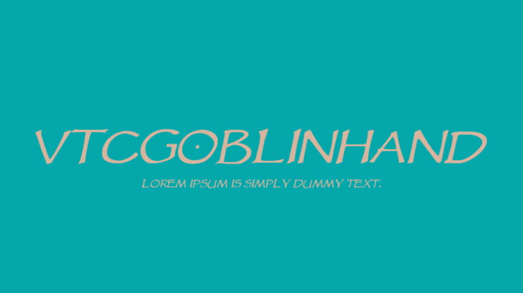 VTCGoblinHand Font