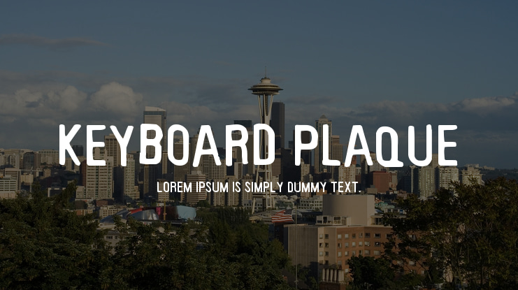 Keyboard Plaque Font