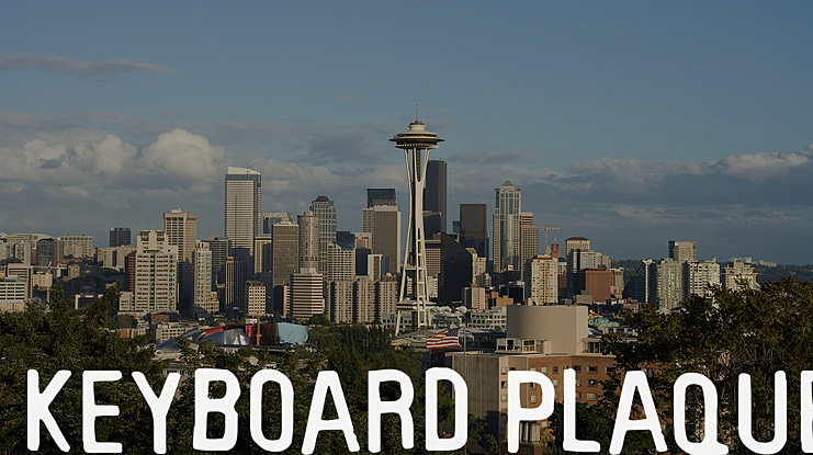 Keyboard Plaque Font